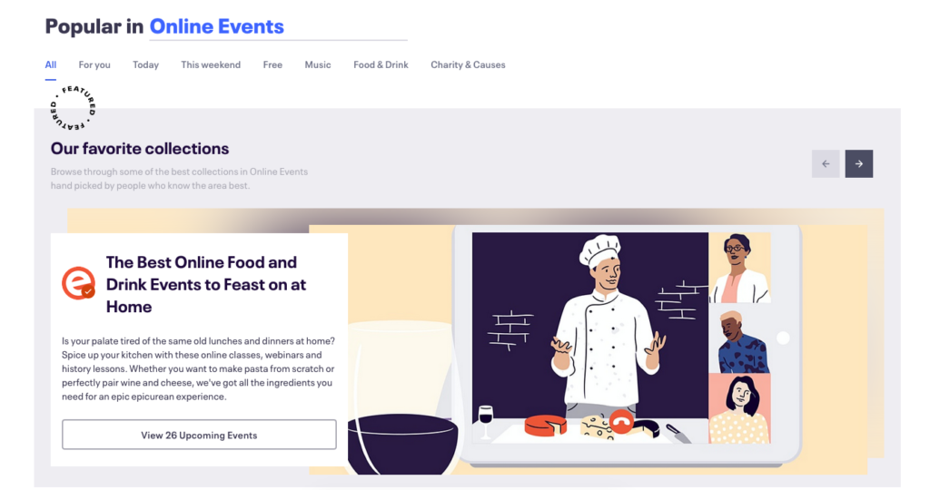 Eventbrite for networking in marketing, advertising, content creation